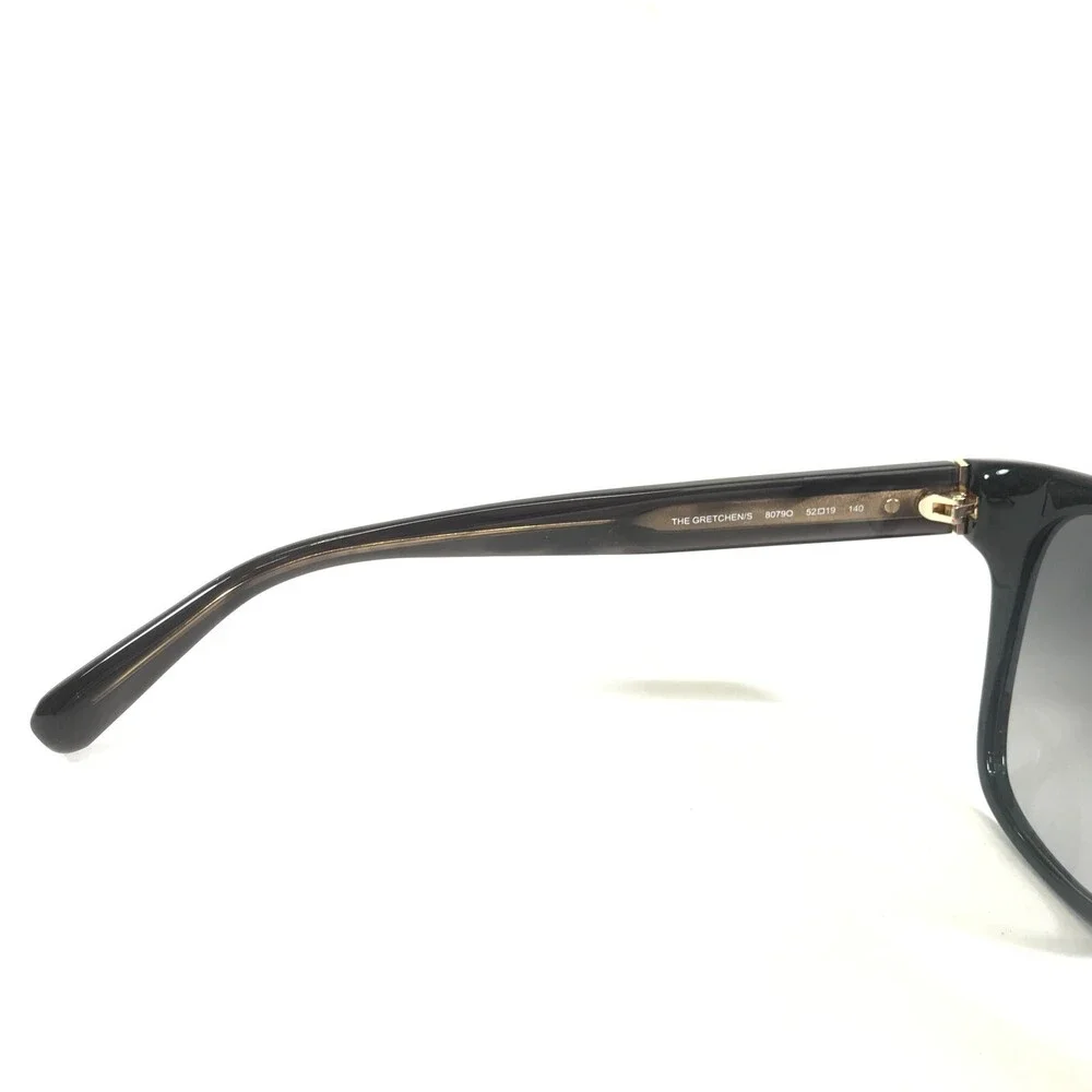 Bobbi Brown Sunglasses THE GRETCHEN/S 8079O Black Thick Rim Frames Black Lenses